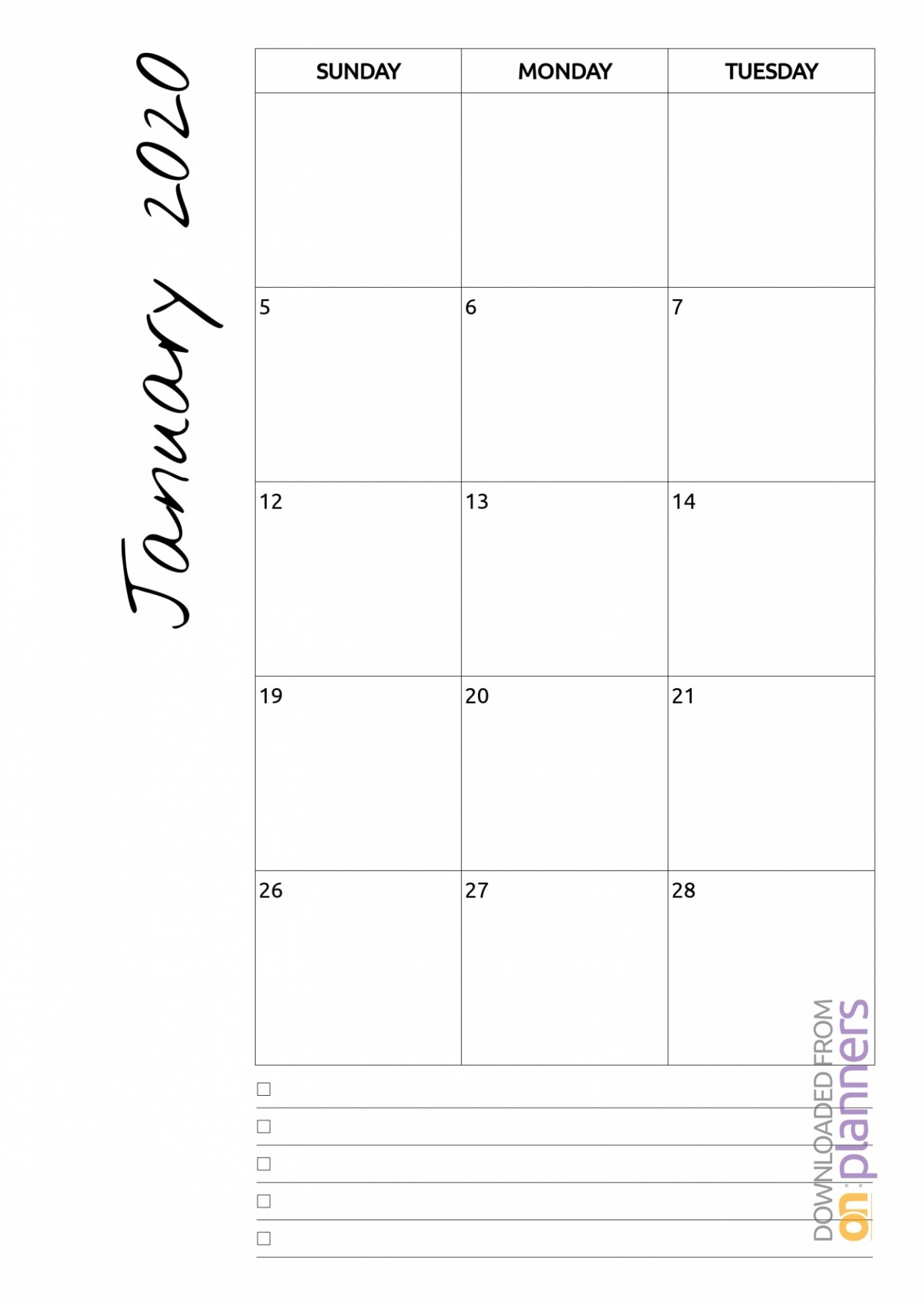 Blank Calendar Free Edit Sunday Through Saturday : Free