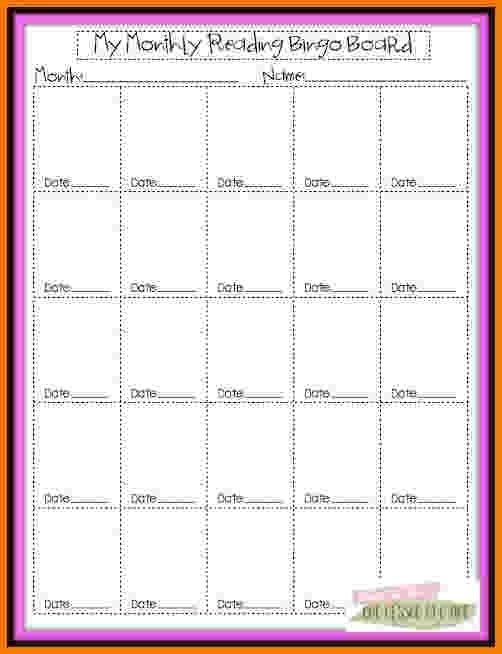 Blank Monday Through Friday Monthly Calendar | Ten Free