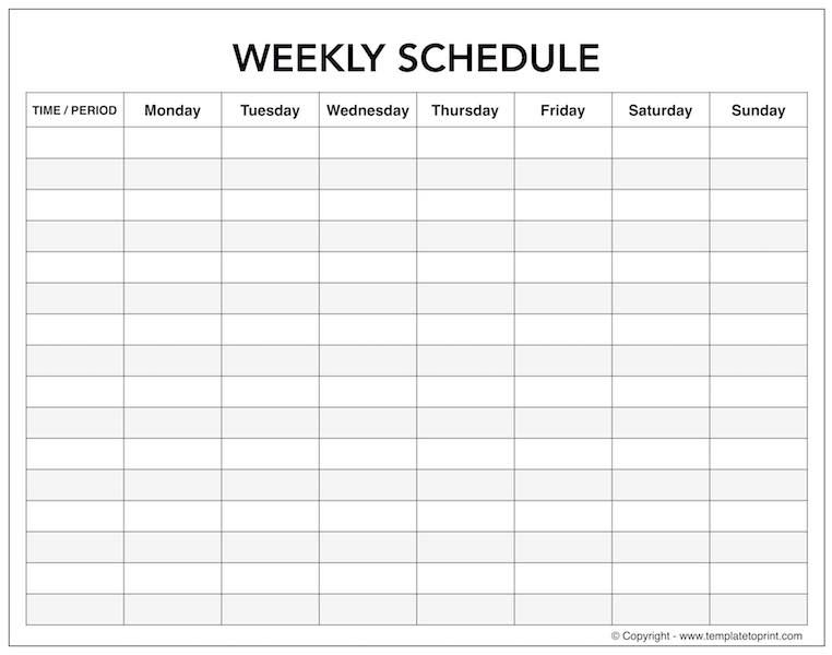 Blank Saturday To Friday : Free Calendar Template