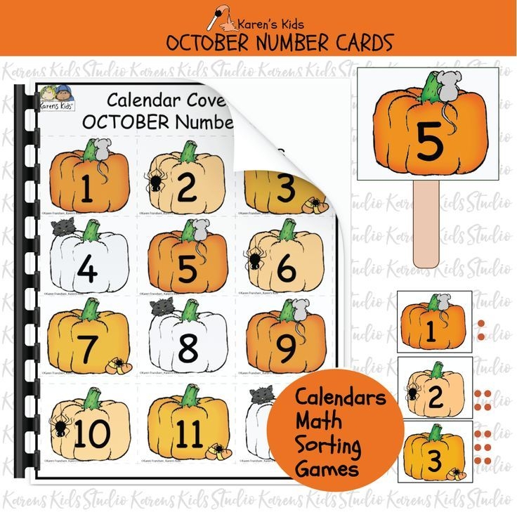 Calendar Number Cards Ready To Use Plus Clipart (karen's