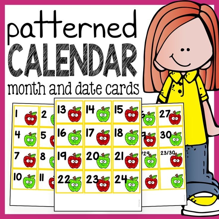 calendar numbers calendar cards with patterns