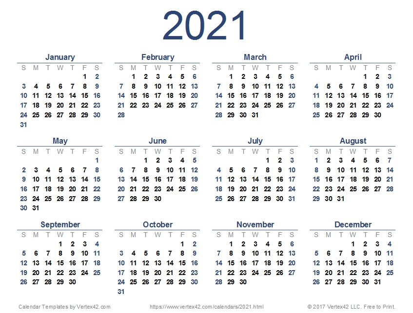 2021/2021 Calendar Printable With Weeks - Example Calendar Printable