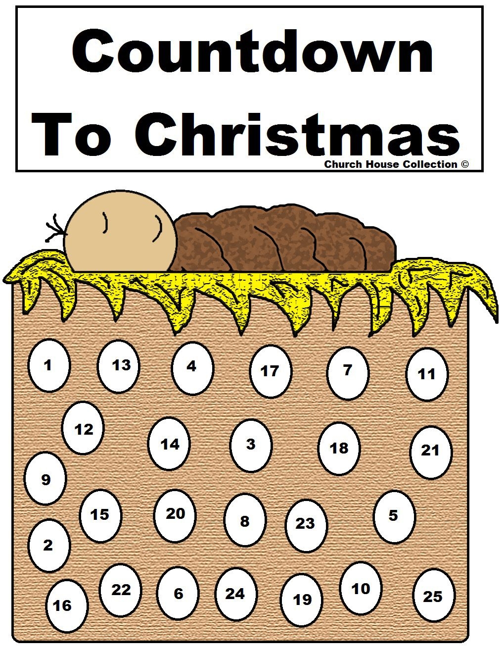 church house collection blog: baby jesus advent calendar