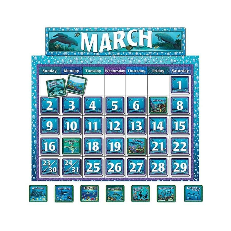 Classroom Calendar Bulletin Board From Wyland | Classroom