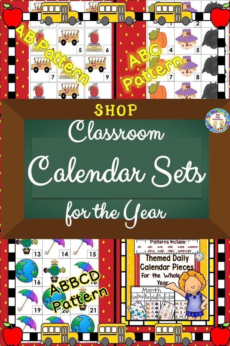 Classroom Calendar | Calendar Printables Include Numbers
