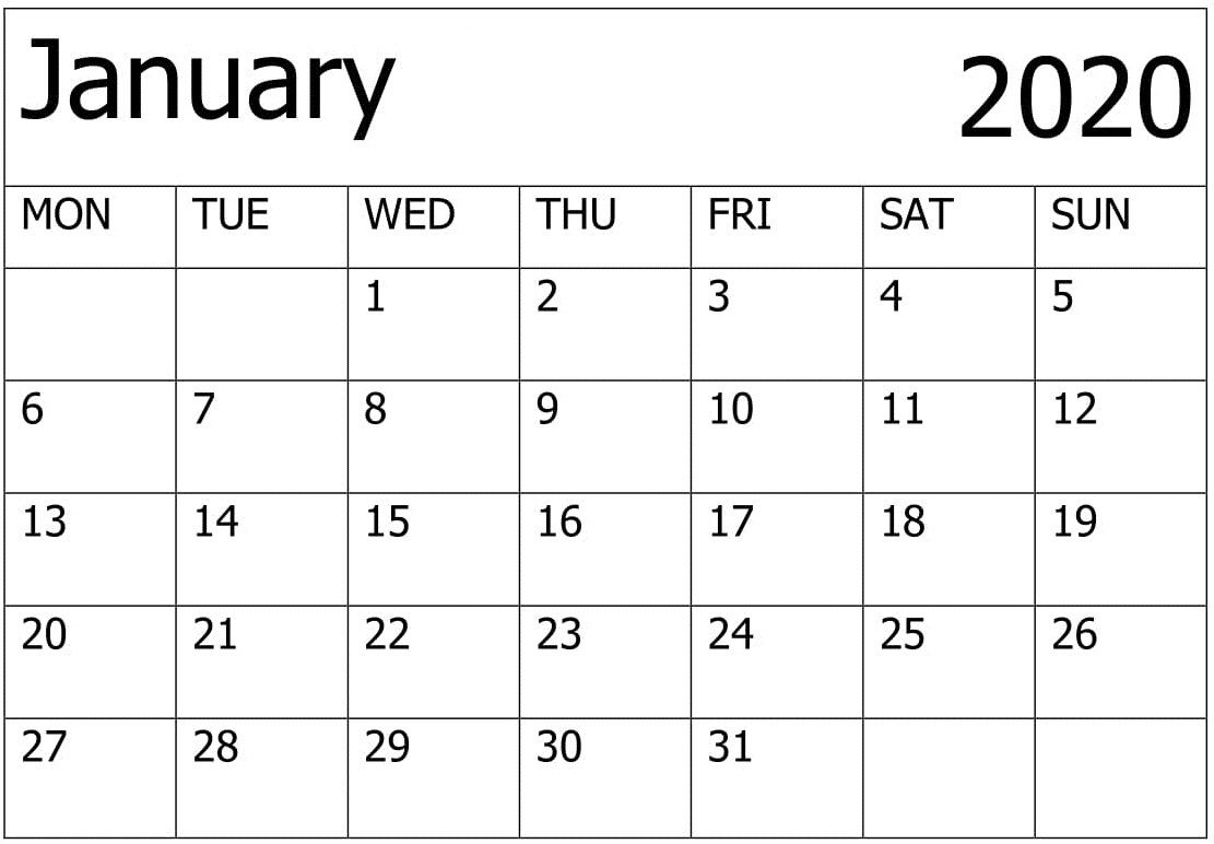 collect january 2020 calendar kid friendly | calendar