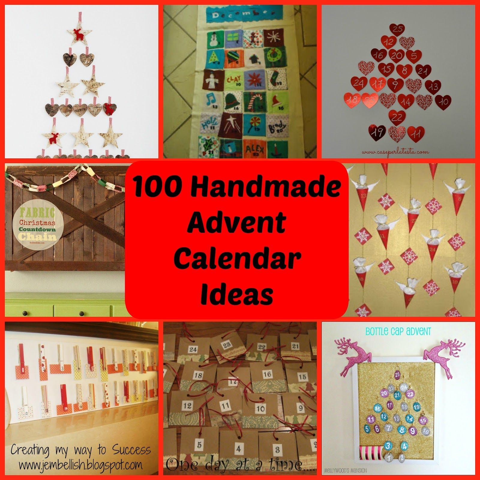 creating my way to success: 100 ideas for handmade advent