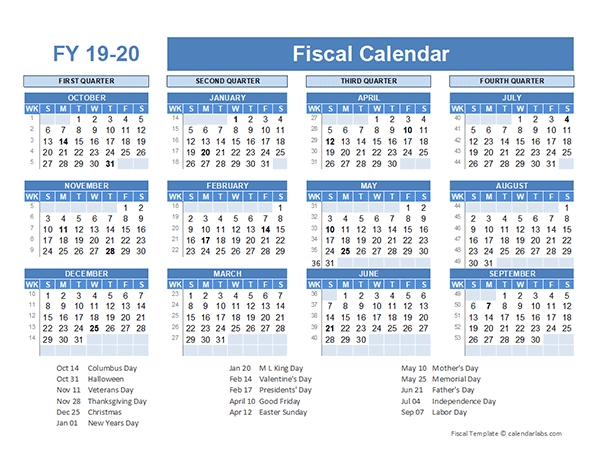 fiscal planner template 2019 free printable templates