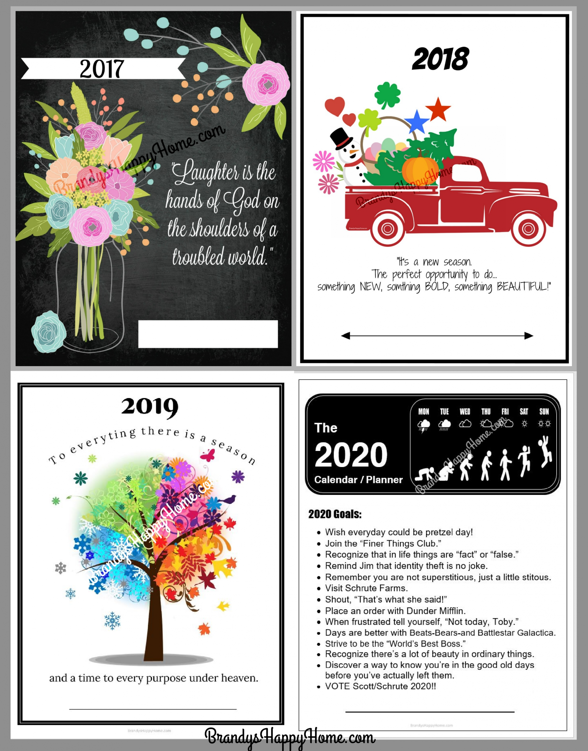 free 2021 calendar planner printables
