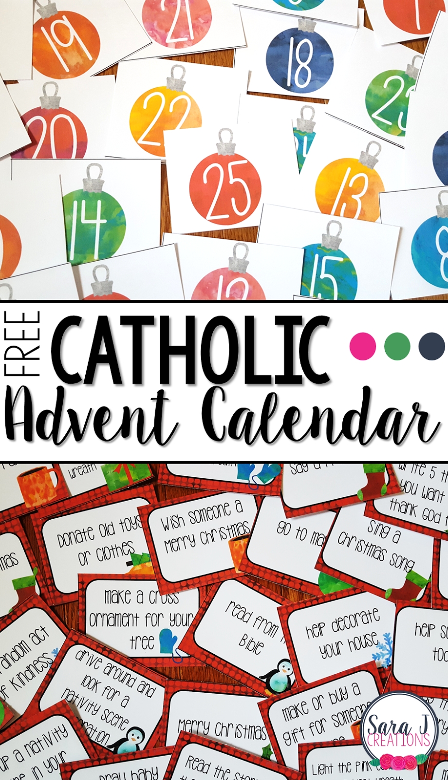 Free Catholic Advent Calendar | Sara J Creations