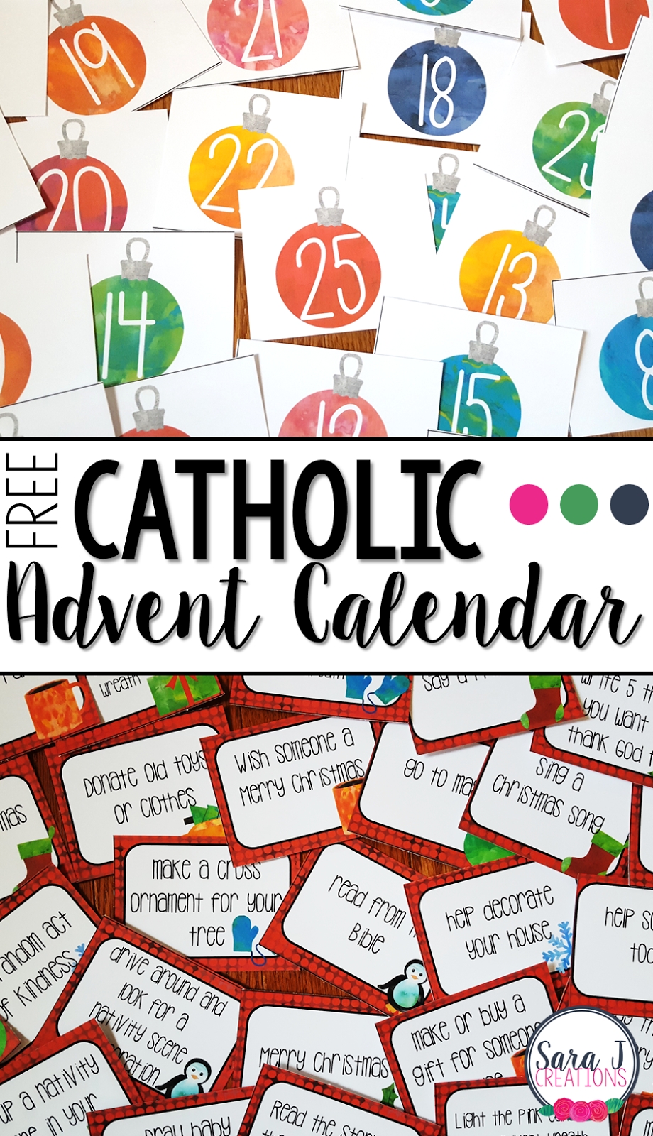 free catholic advent calendar | sara j creations