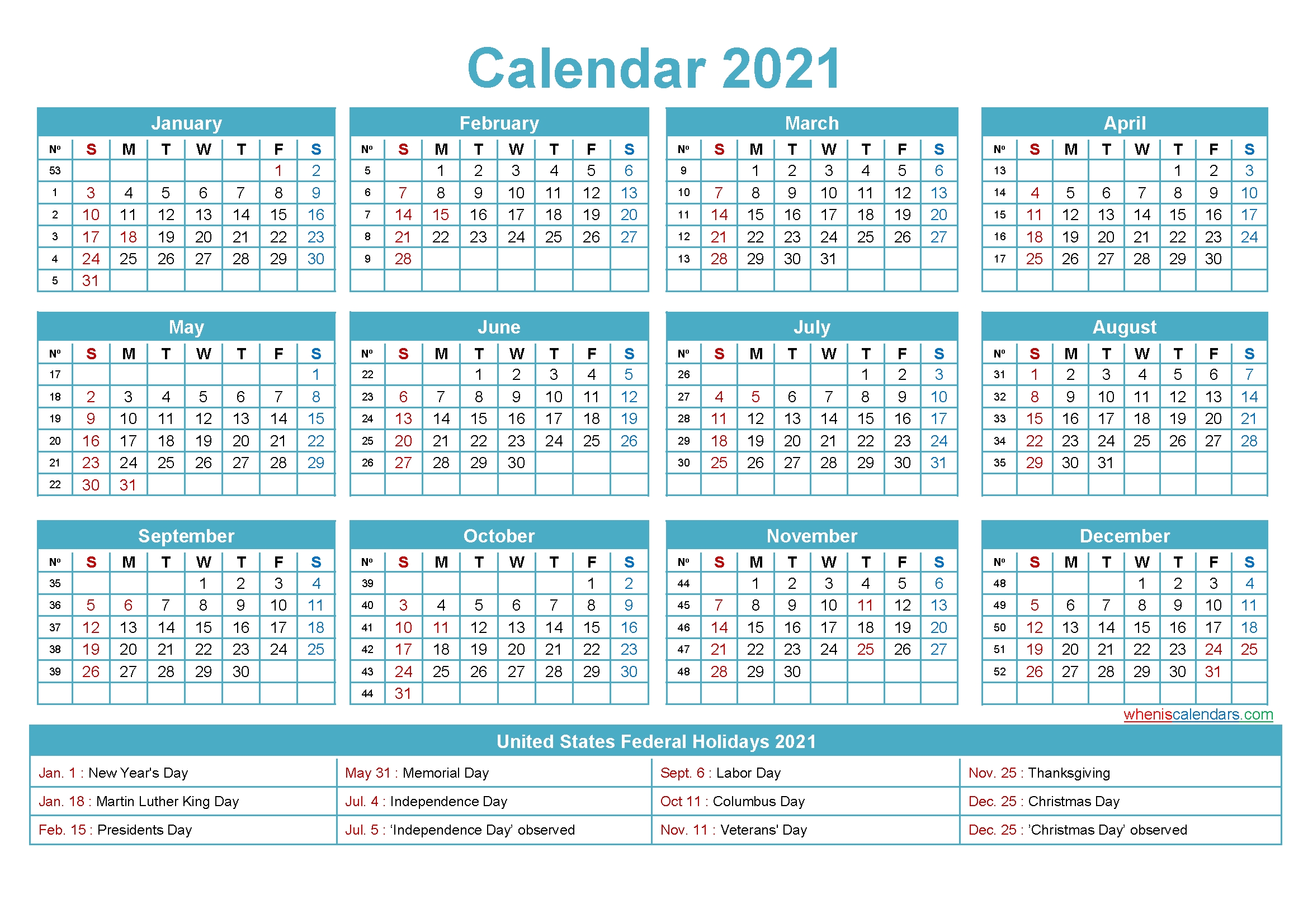 free editable printable calendar 2021 template no ep21y5