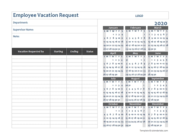 free employee vacation planning calendars image | calendar