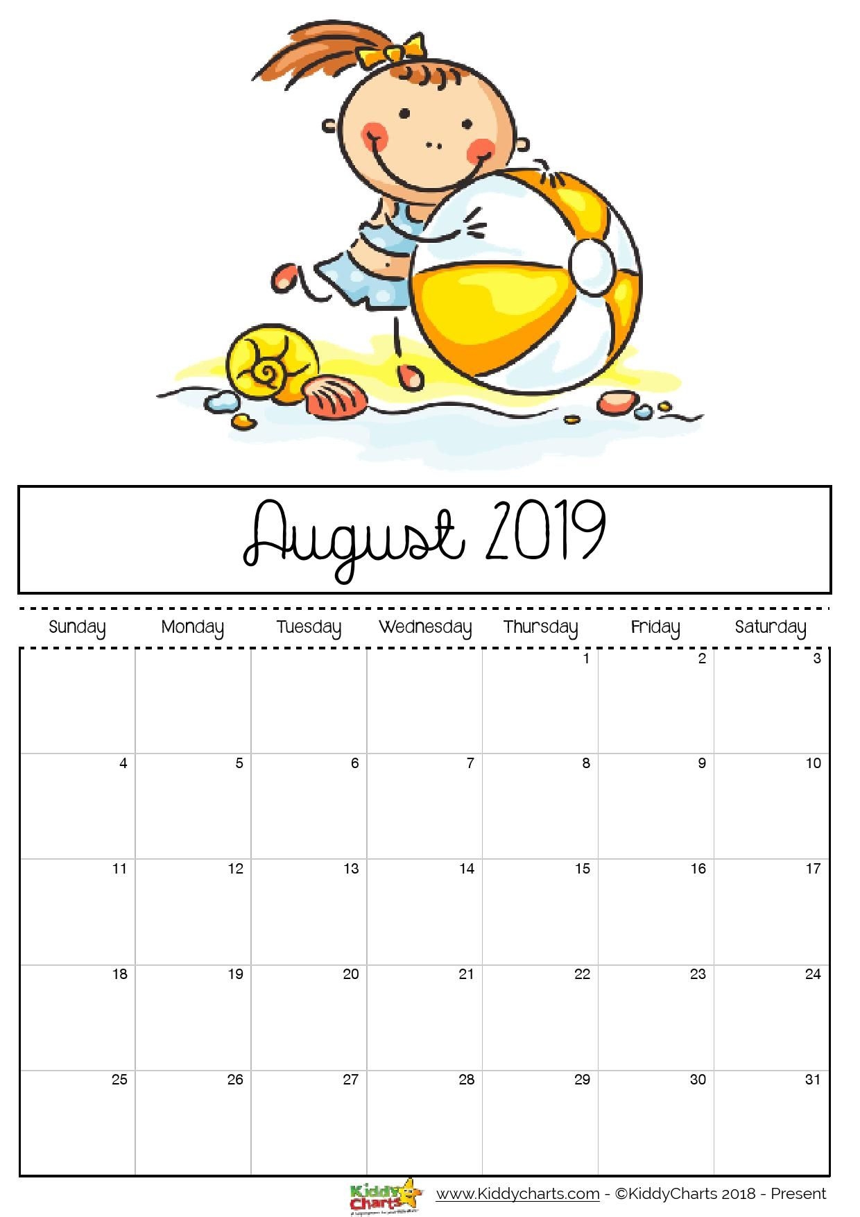 Free Printable 2019 Calendar Print Yours Here | Kiddycharts