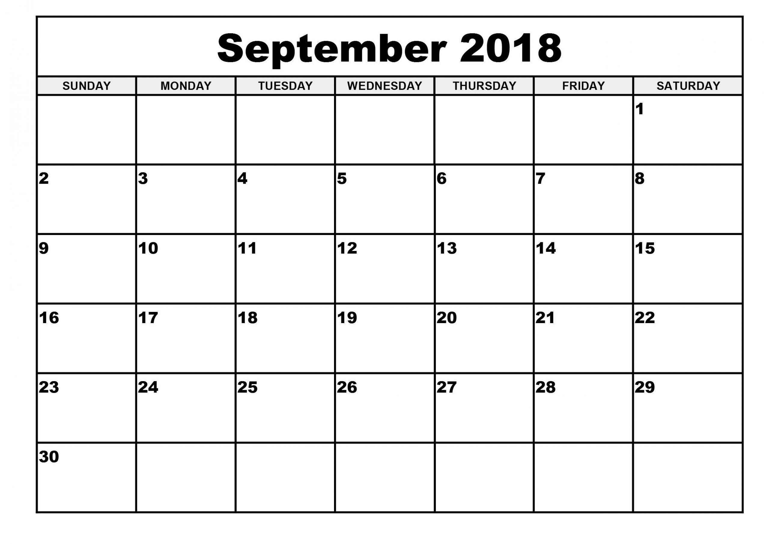 Free Printable Calendar 2018 Template | Printable Calendar