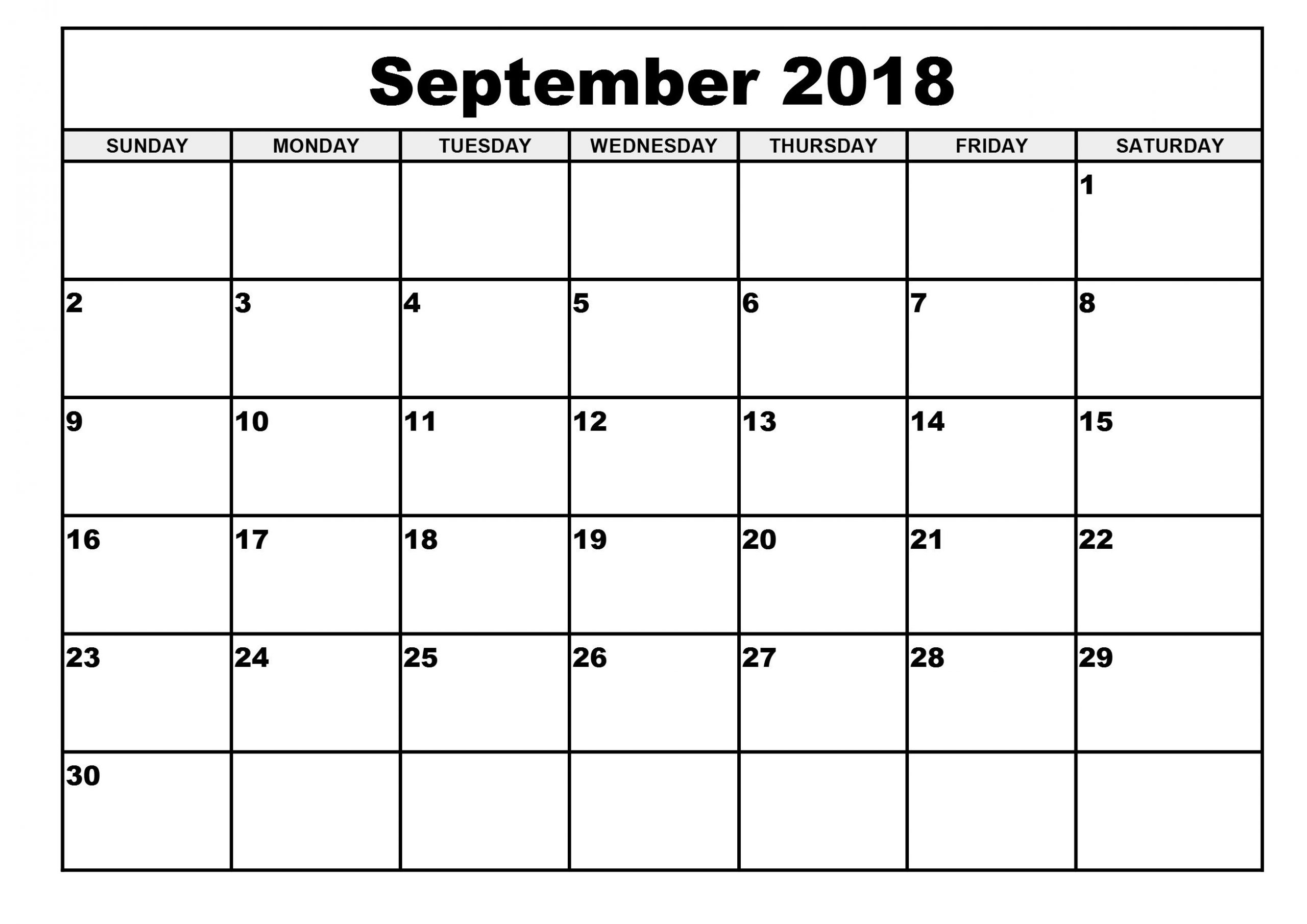 free printable calendar 2018 template | printable calendar