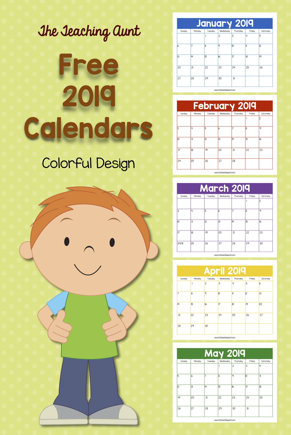 Free Printable Calendar Numbers For Teachers | Calendar