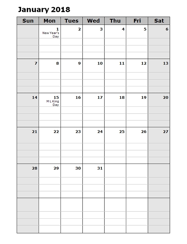 Free Printable Day Runner Calendar : Free Calendar Template