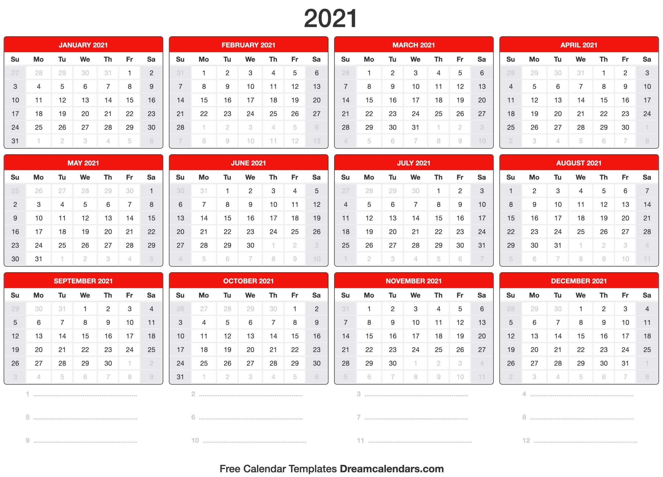 free printable montly pocket planner 2021 | calendar