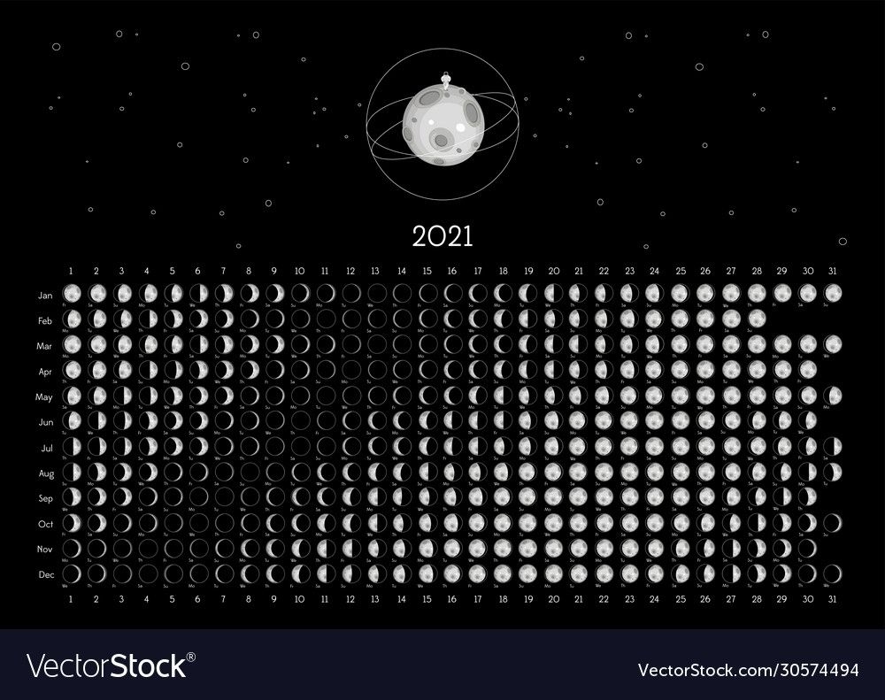 free printable moon calendar 2021 | month calendar printable