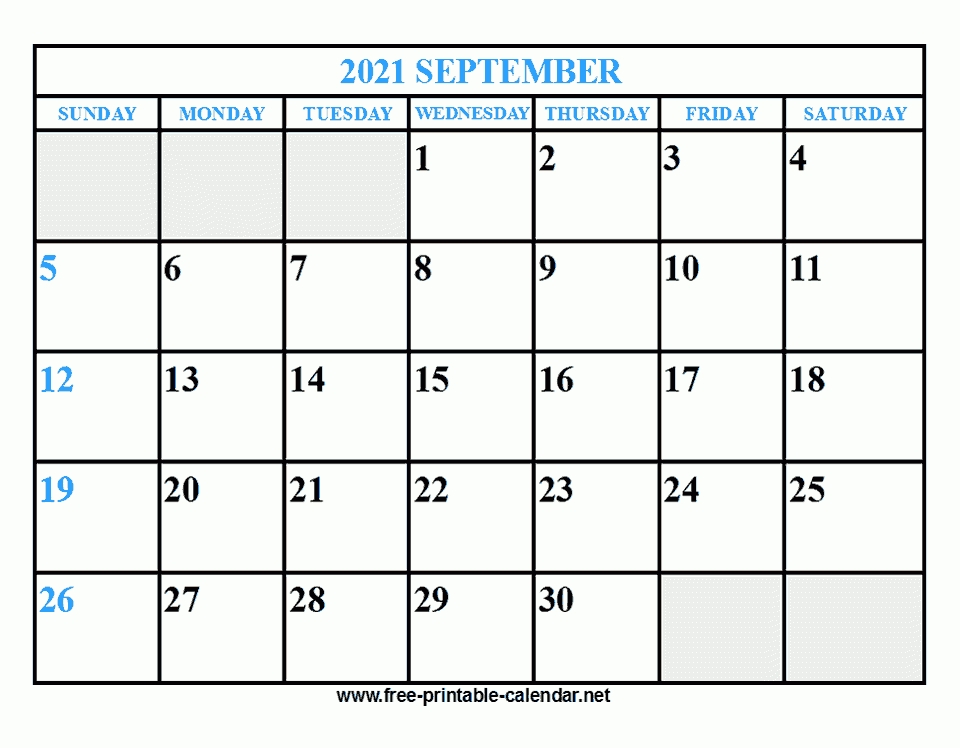 free printable september 2021 calendar