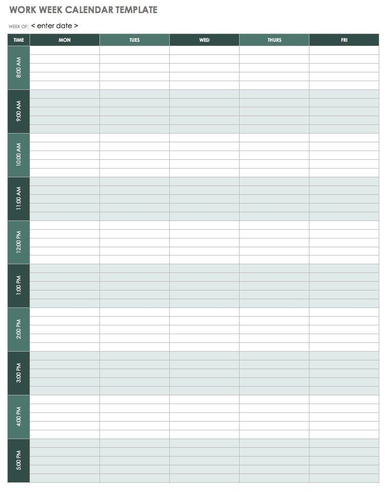 Free Printable Weekly Appointment Planner Two Every 15