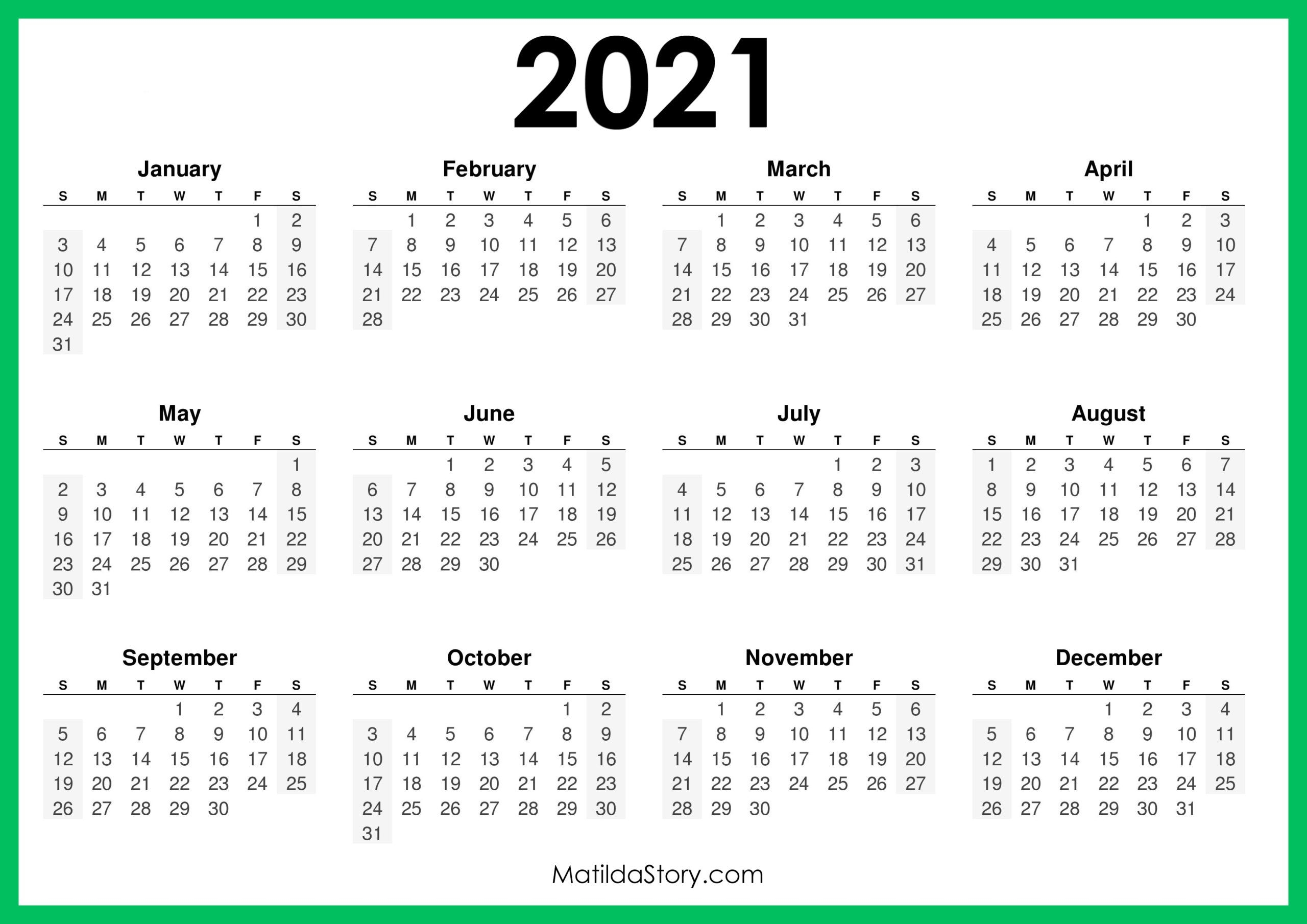 Free Printeable Pocket Calendar For 2021 | Calendar