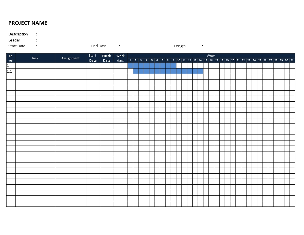 Gnatt Chart Template Download This Free Printable Gantt