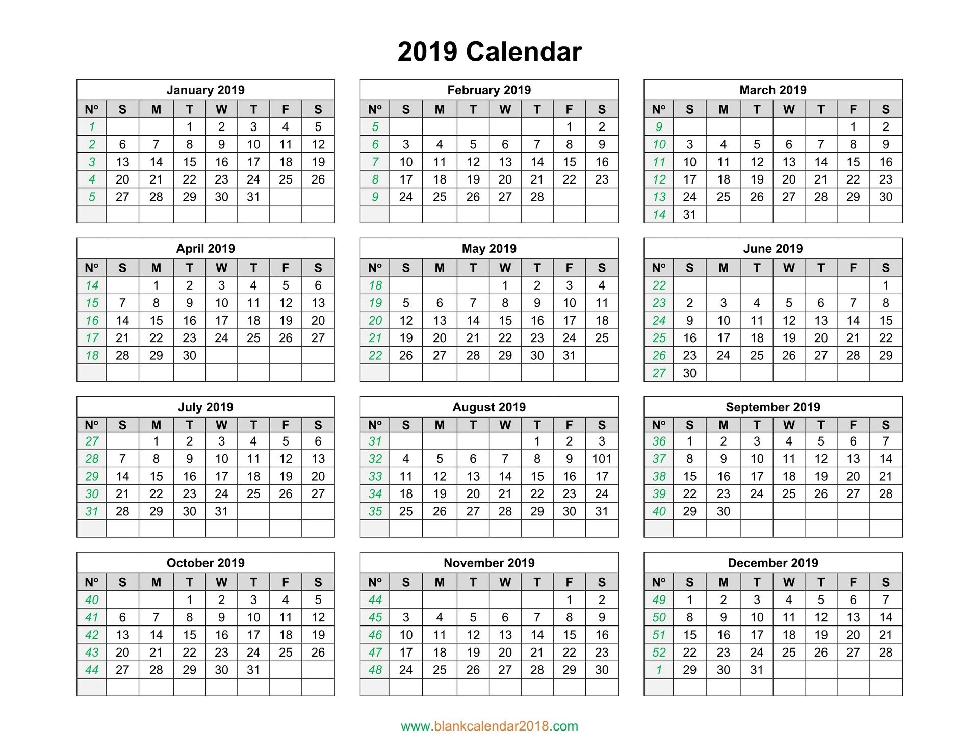 Holidays Calendar