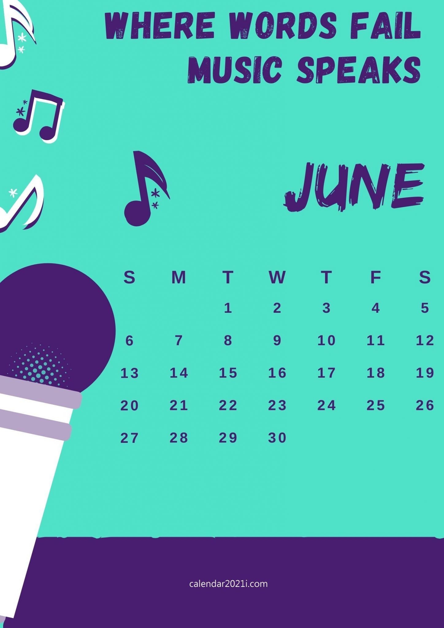 inspirational june 2021 calendar with quotes free download