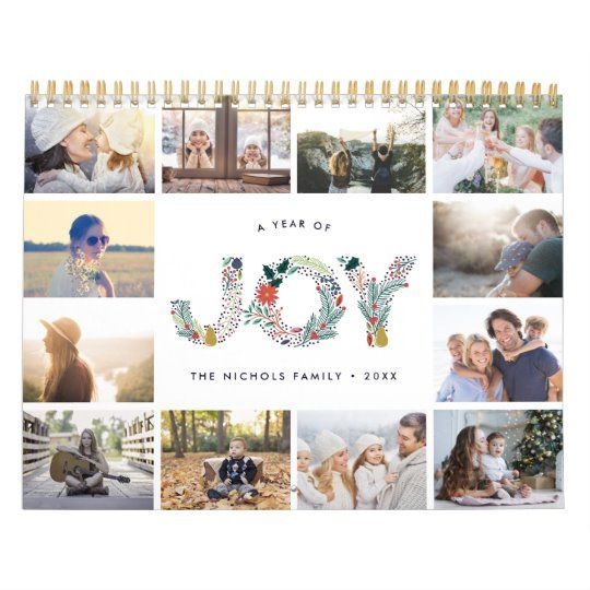 joyful type 2019 photo calendar | personalised calendar