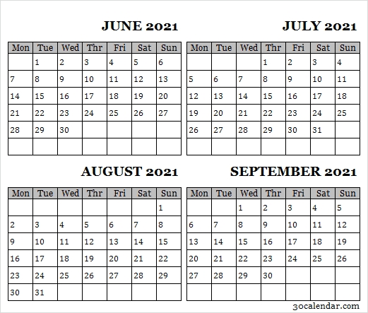 jun to sep 2021 calendar excel june 2021 calendar editable