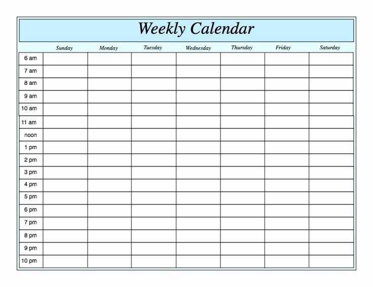 Lovely Blank Weekly Schedule Template In 2020 | Weekly