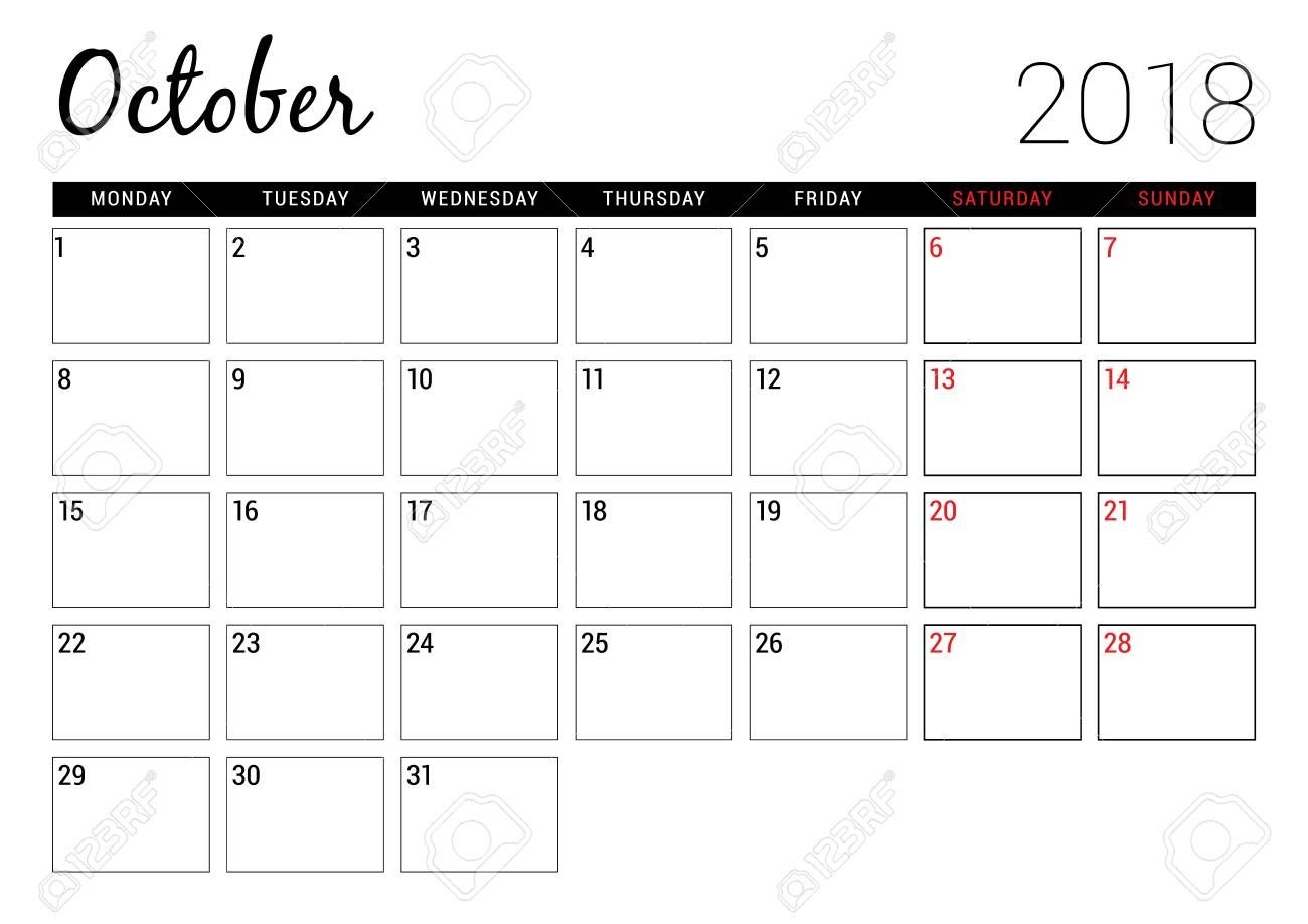 Monday Start Calendar Template | Example Calendar Printable