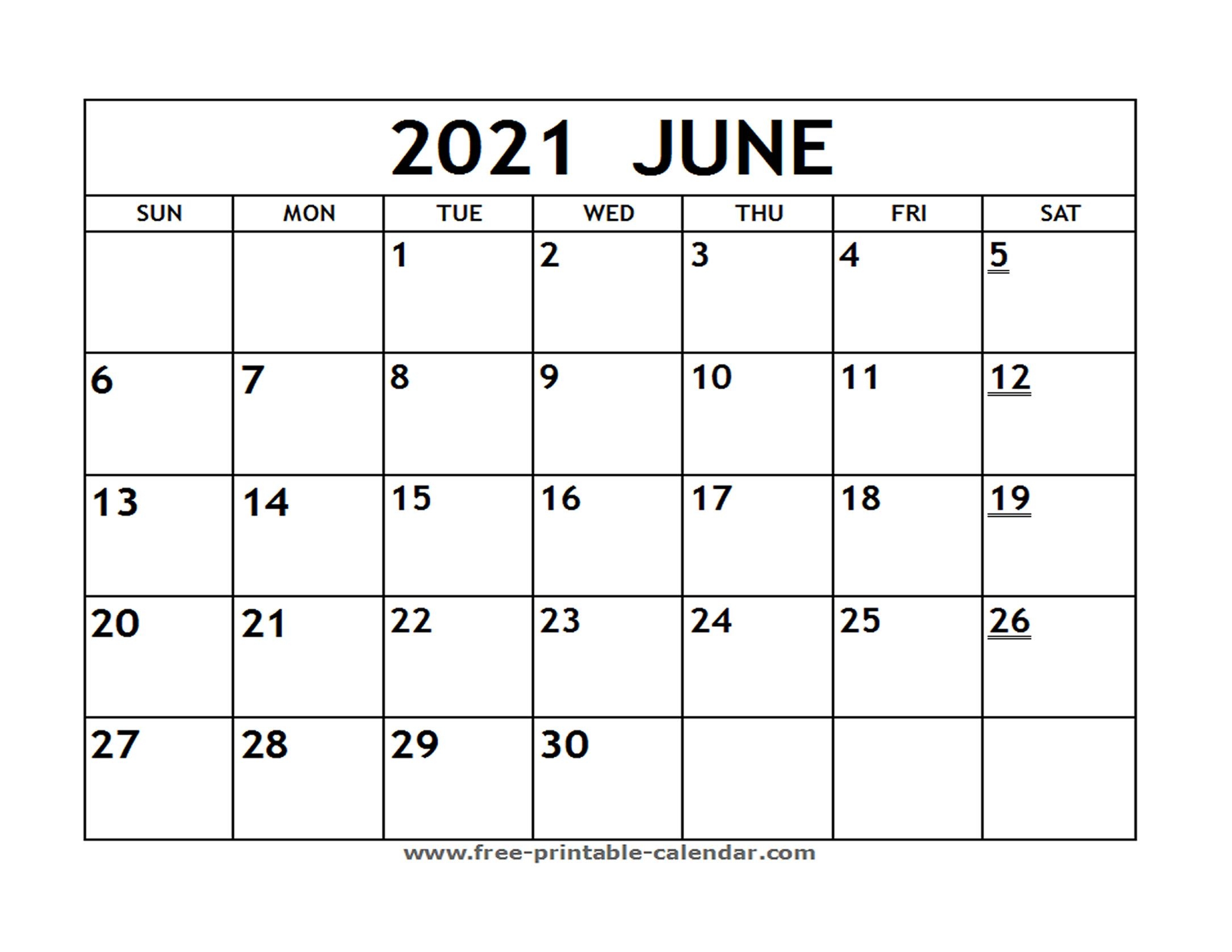 Monthly Calendar 2021 Printable Free Word : Printable 2021
