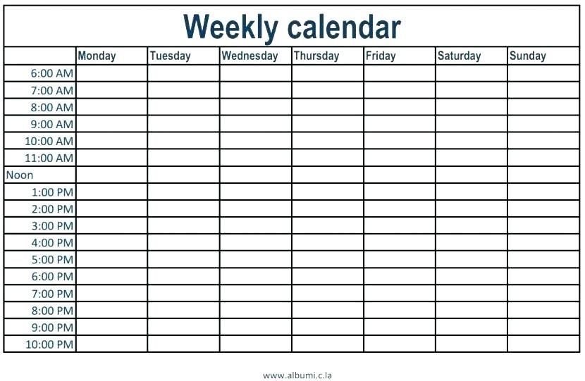 monthly calendar with time slots calendar template 2021