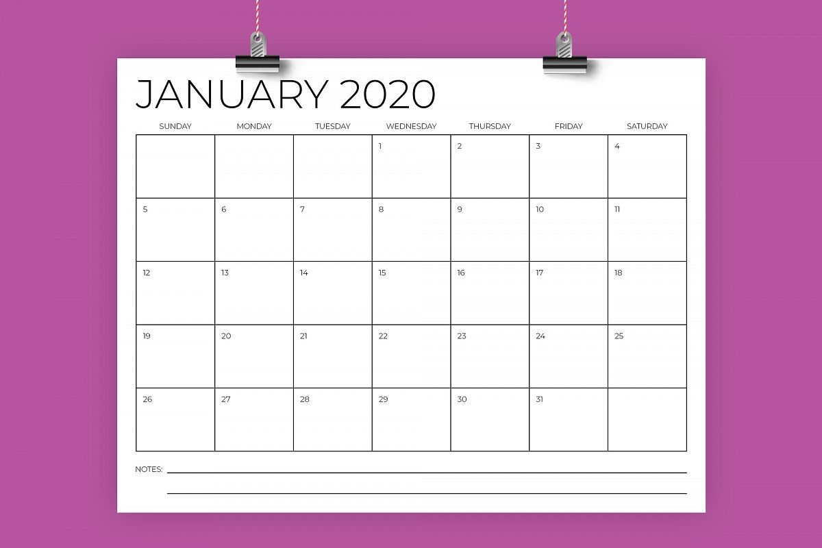 pick 8 5 x 11 printable 2020 calendar | calendar