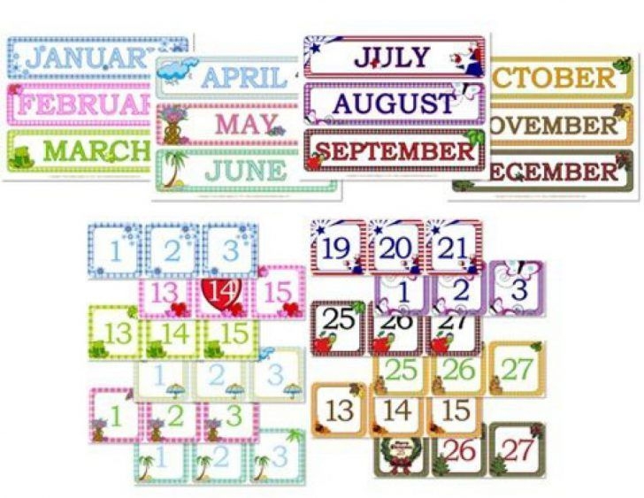 Preschool Printables Calendar Numbers (with Images