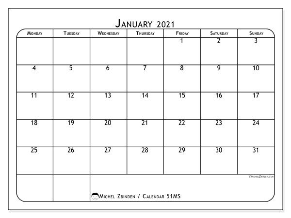 printable 2021 calendars &quot;monday sunday&quot; michel zbinden en