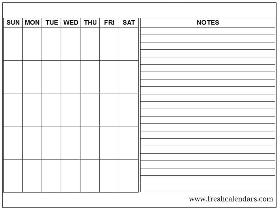 Editable And Printable Calendar