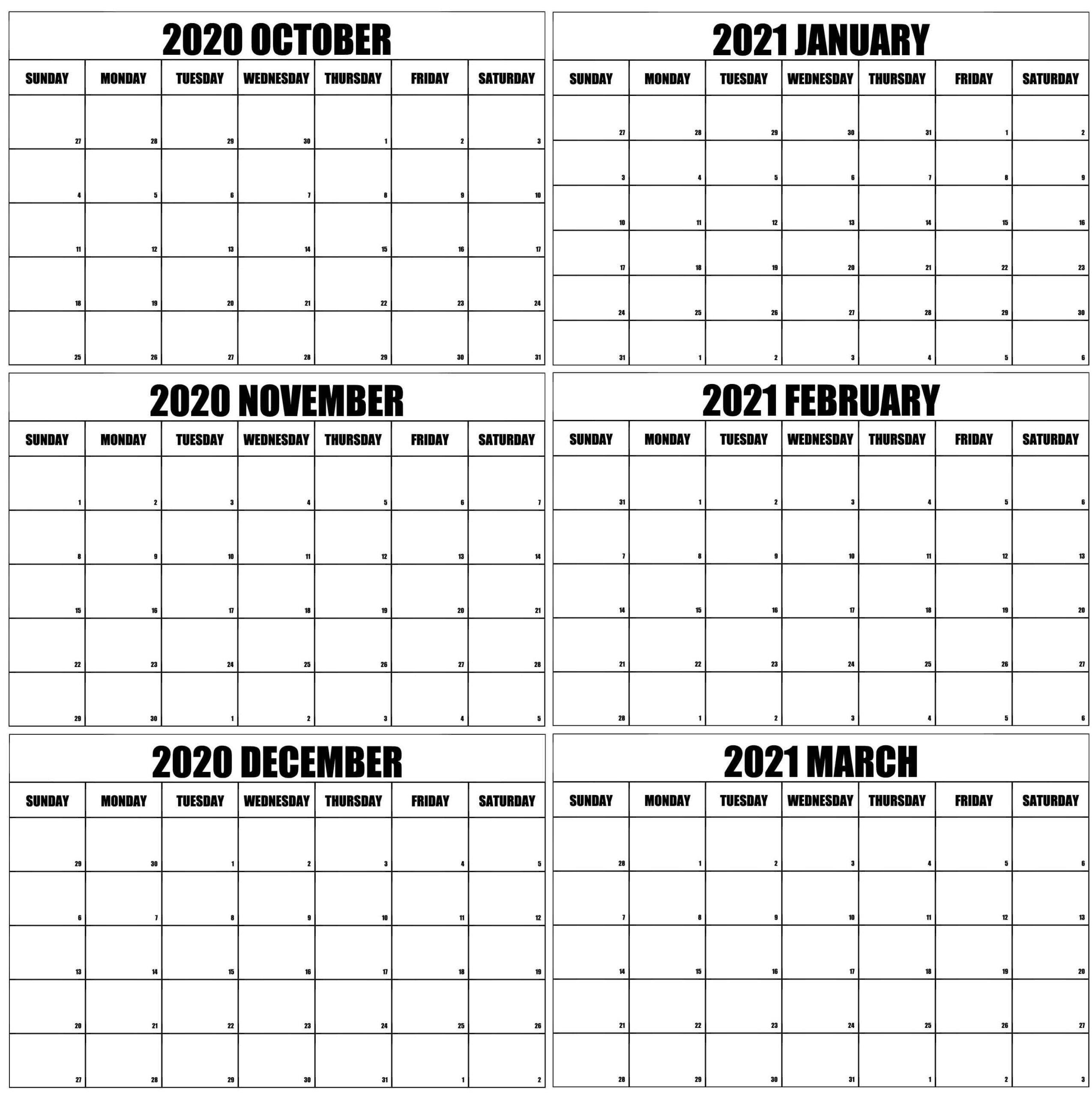 printable blank fill in monthly calendar 2021 | calendar