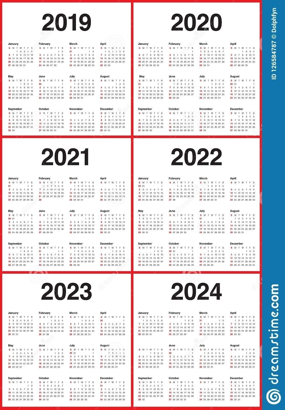 printable calendar 2020 2021 2022 2023 calendar