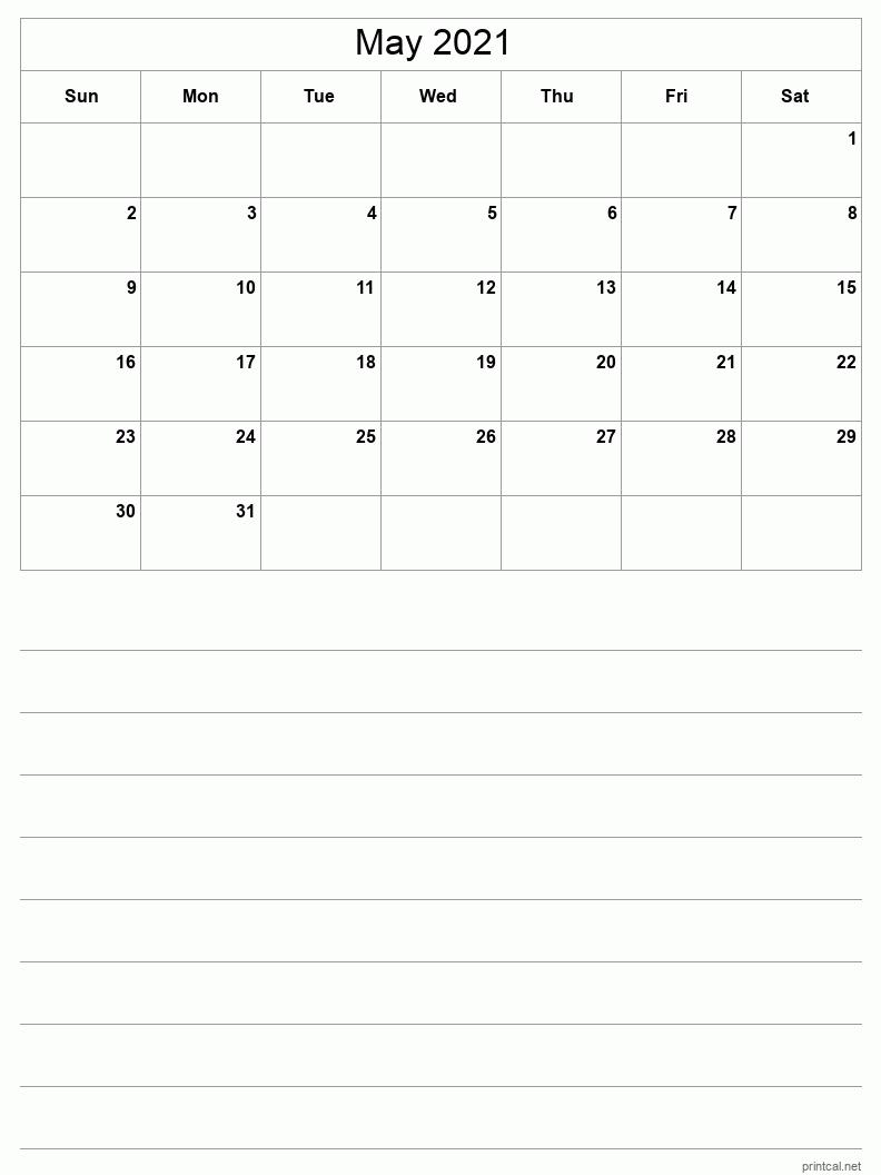 printable may 2021 calendar | free printable calendars