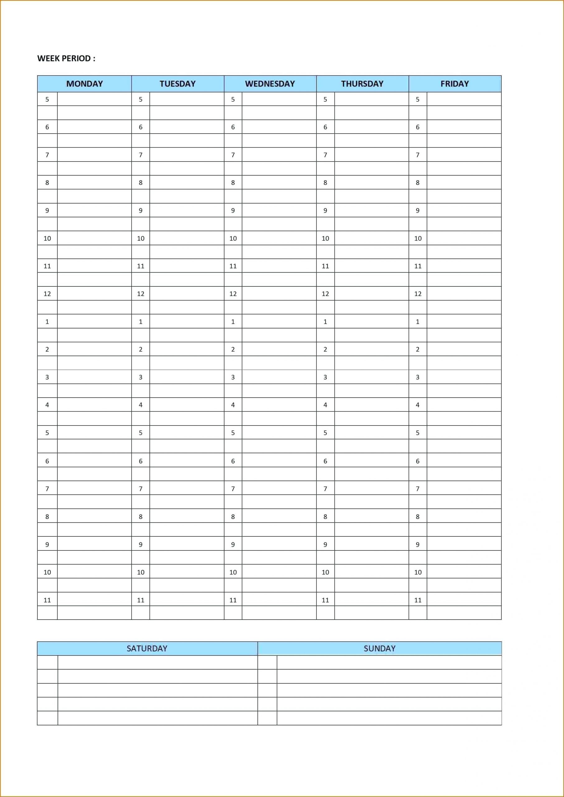 printable weekly calendar free download printable