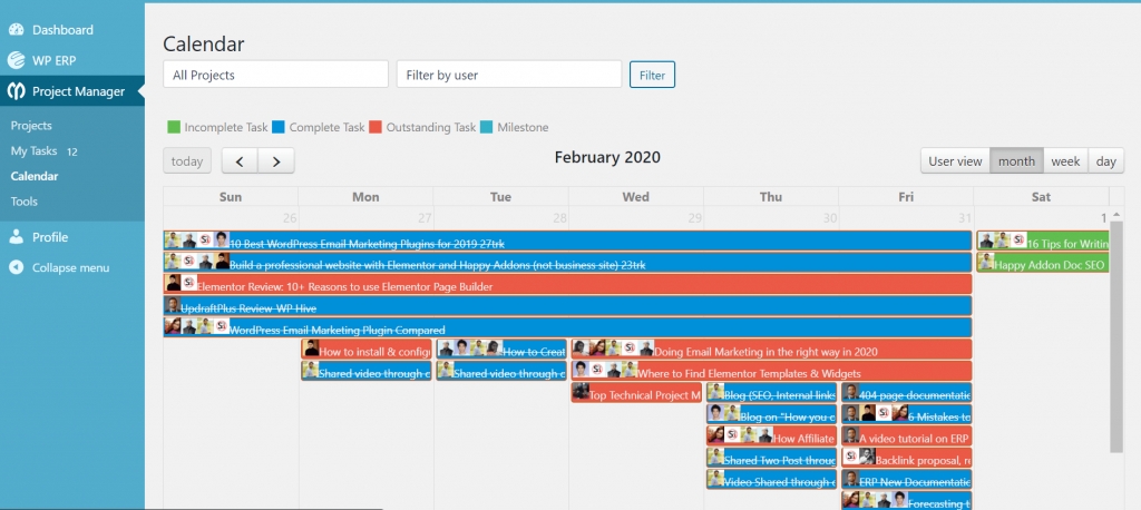 project tracking dashboard for wordpress: how to set up