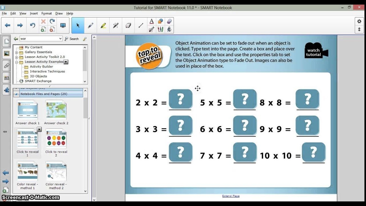 smart notebook and smart board tutorial (windows, mac