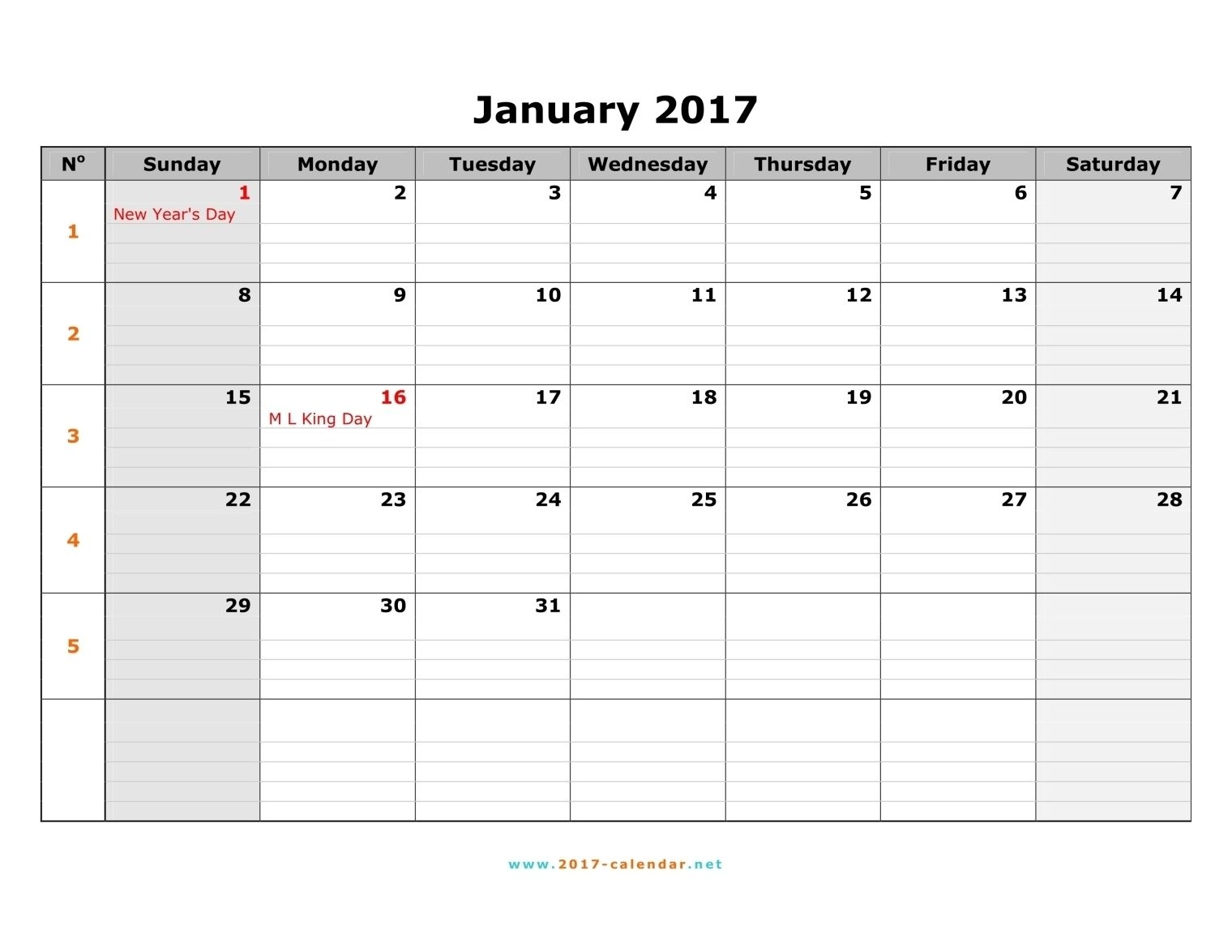 sundat to saturday printable monthly blank calendar