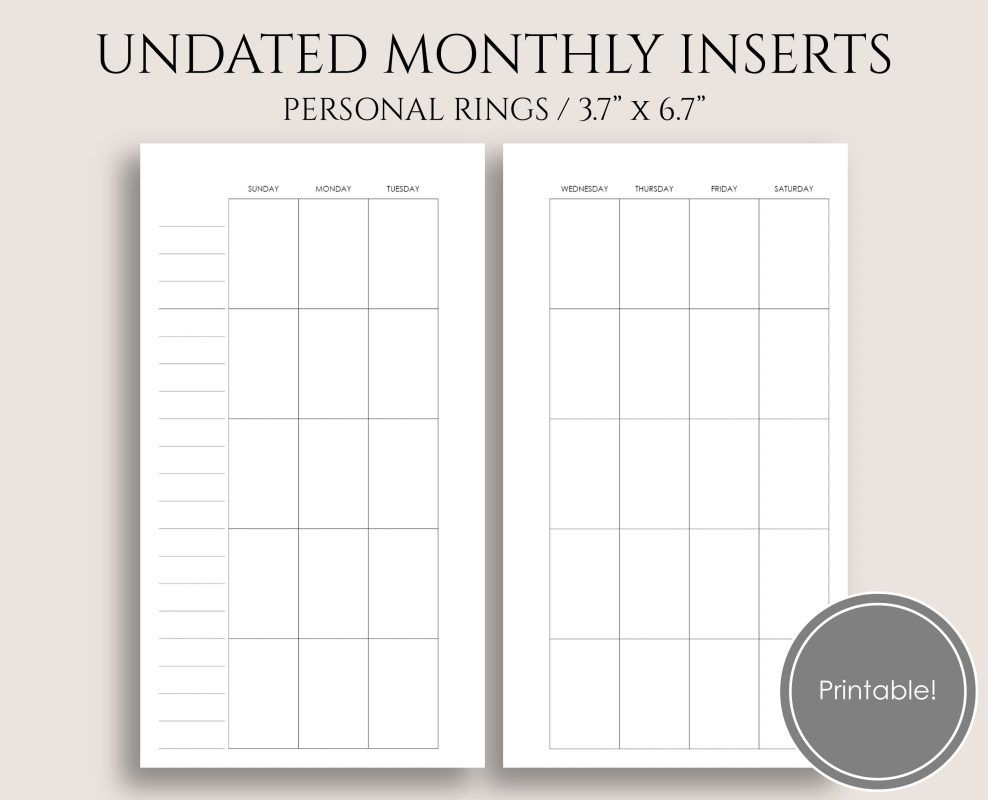 Sunday Saturday Monthly Calendar Template | Calendar