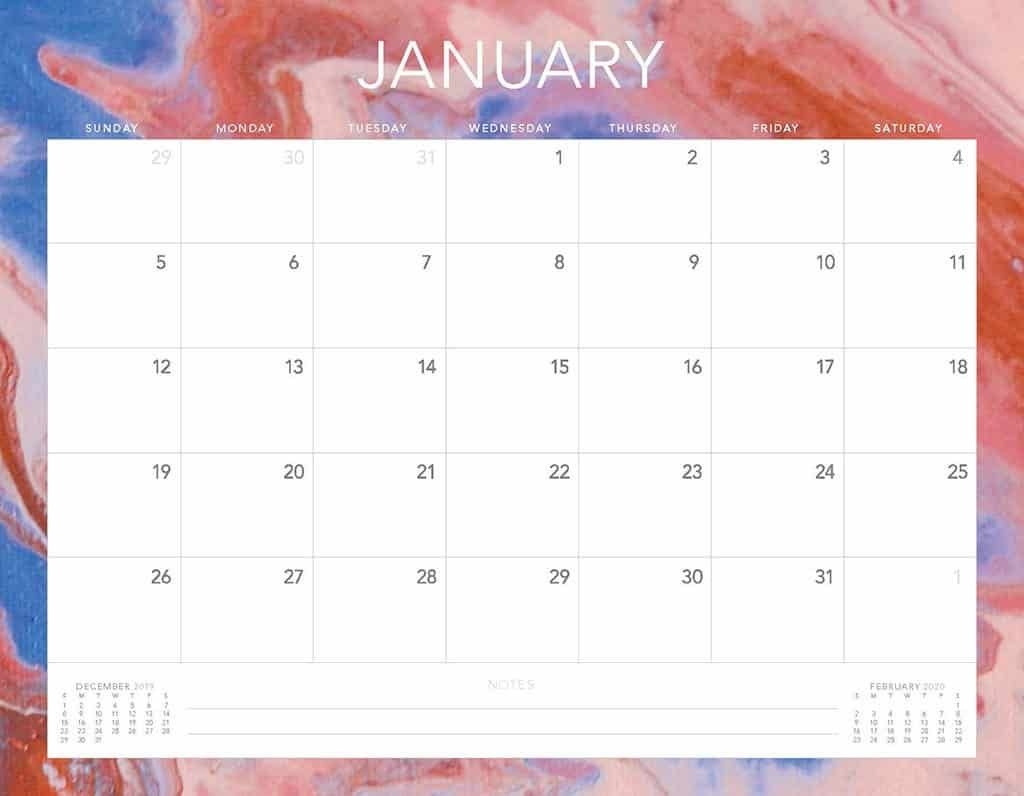 Sunday Thru Saturday Blank Calendar | Calendar Printables