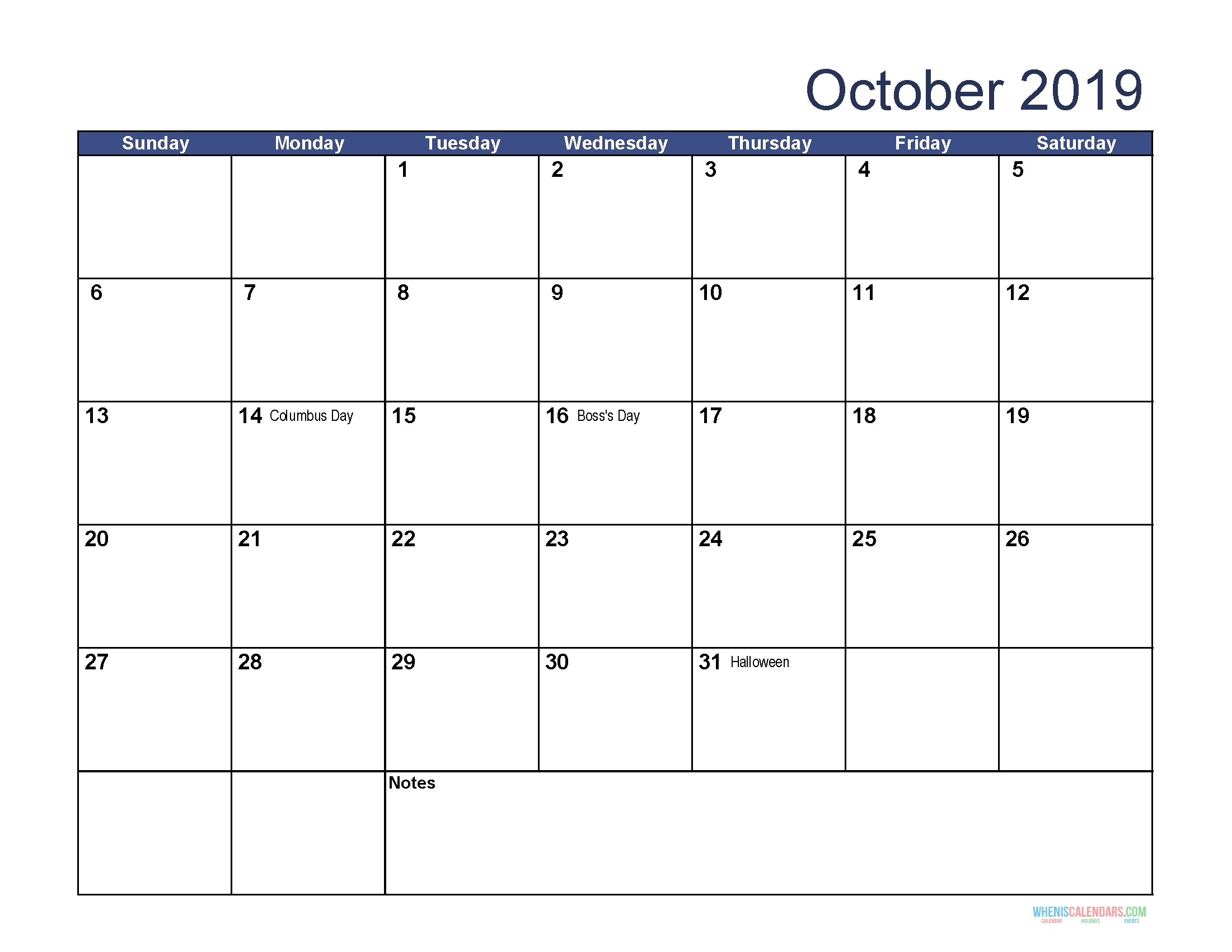 sunday thru saturday blank calendar | calendar printables